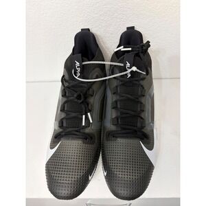 Nike Alpha Menace 4 Elite Football Cleats Black Grey White Mens 16
